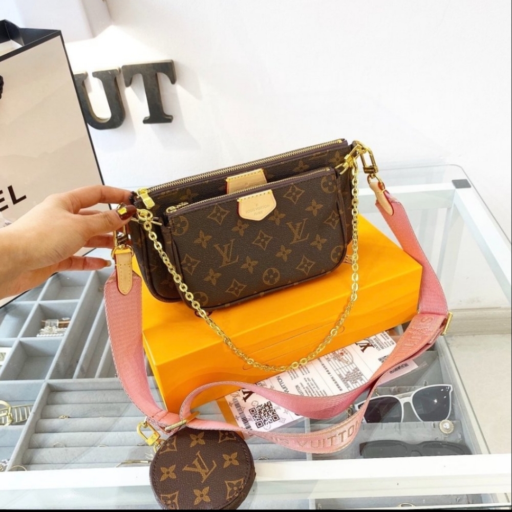 MULTI POCHETTE PINK CROSSBODY